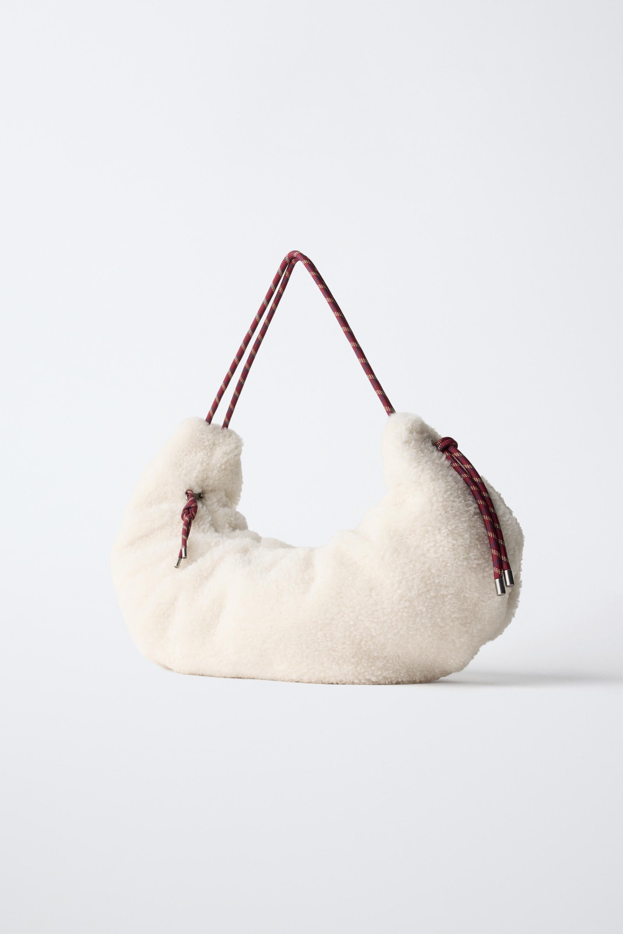 FAUX-SHEARLING CROSSBODY BAG